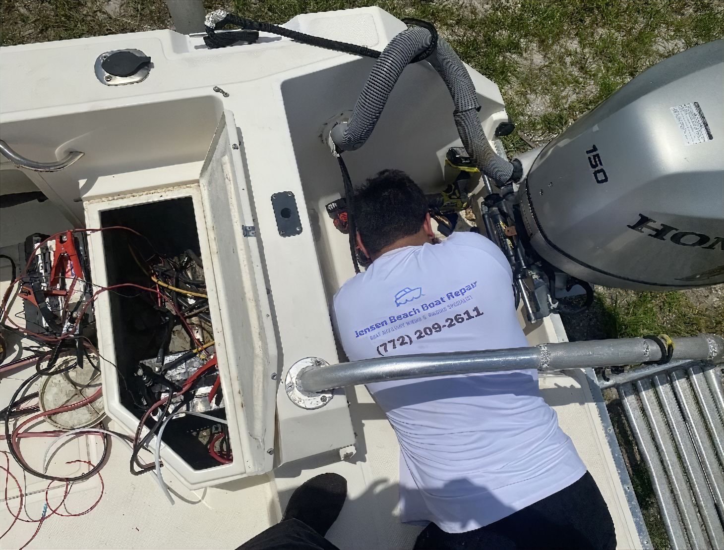 Jensen_Beach_Boat_Repair_New_Wire_Install Jensen Beach Boat Repair